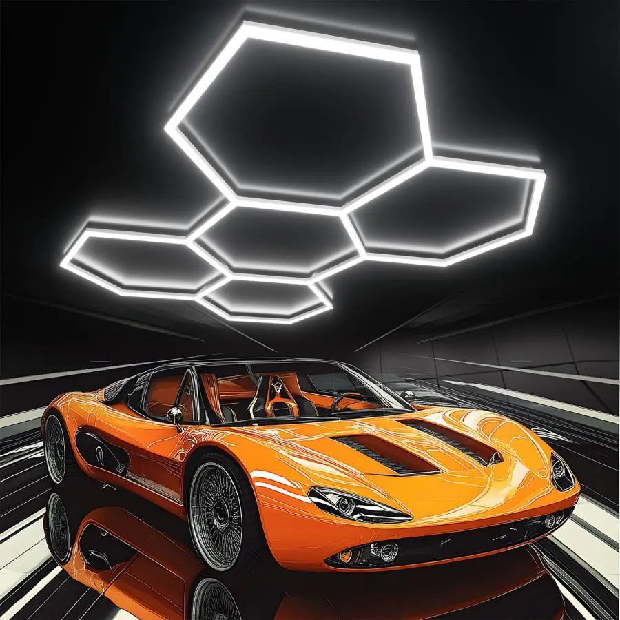 HEXAGON LED GARAJ AYDINLATMA SETİ 2,4 MT X 2,4 MT ÖLÇÜLERİNDE